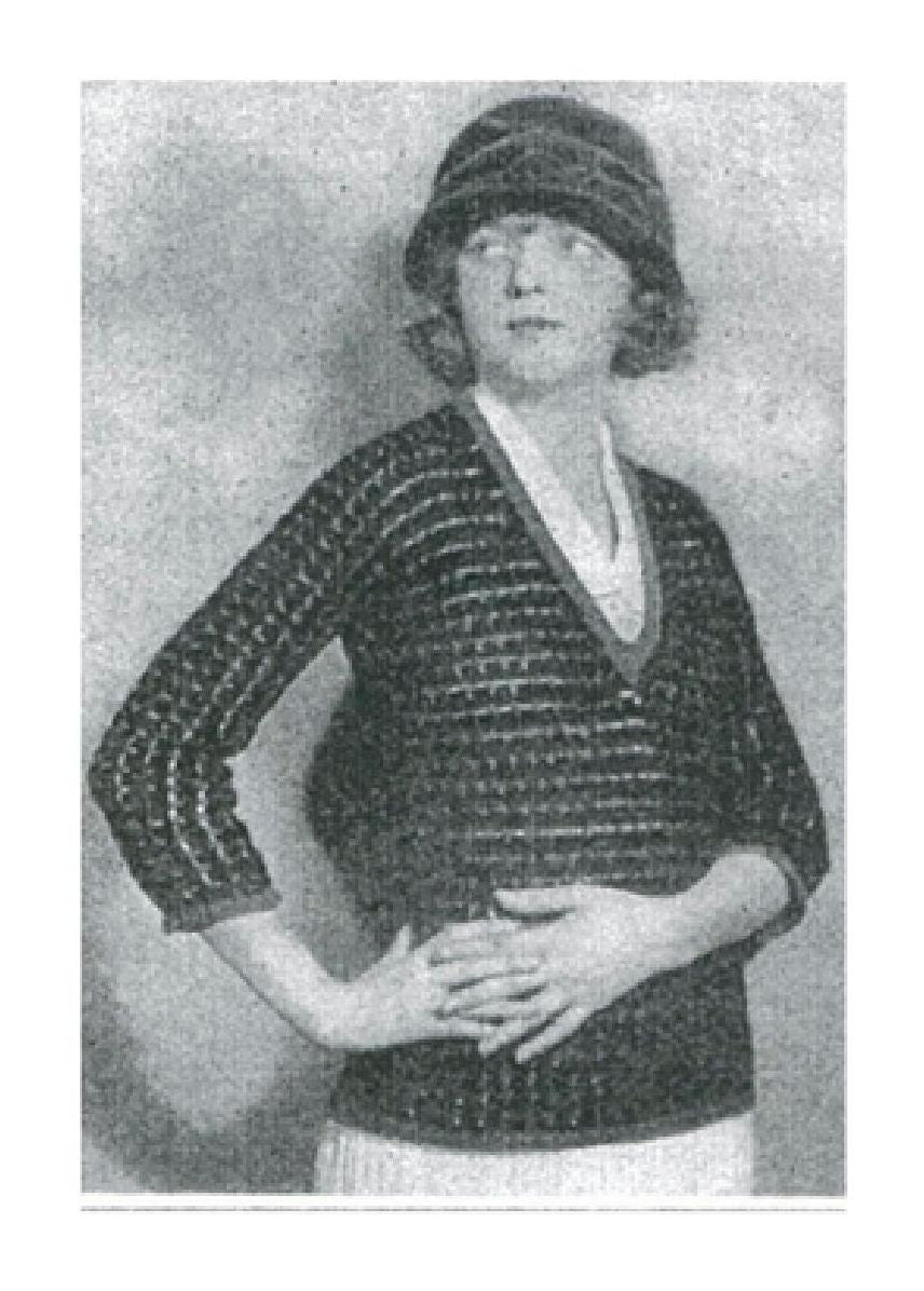 PATTERN #1197 THE JAPONICA SWEATER VINTAGE KNITTING