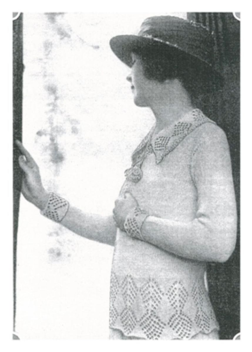 PATTERN #1198 THE RAEBURN SWEATER VINTAGE KNITTING