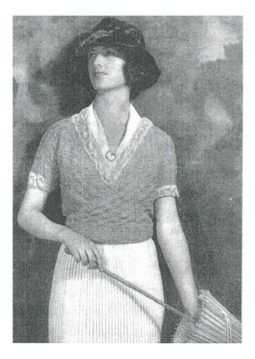 PATTERN #1204 DOMINO SWEATER VINTAGE KNITTING
