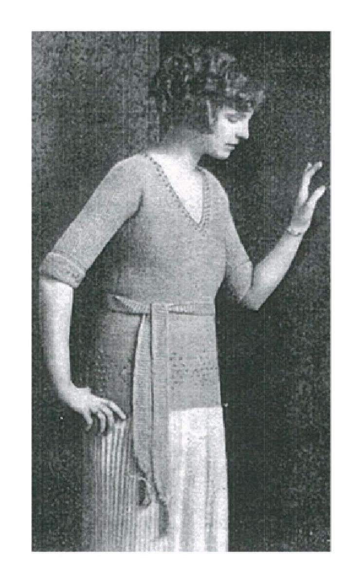 PATTERN #1205 THE BELMONT SWEATER VINTAGE KNITTING