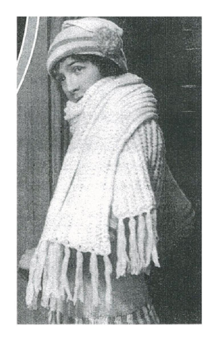 PATTERN #1213 THE ICELAND SCARF VINTAGE KNITTING