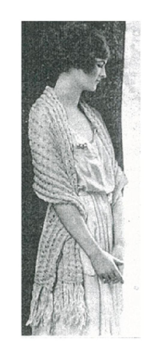 PATTERN #1224 THE LATTICE SHAWL VINTAGE KNITTING