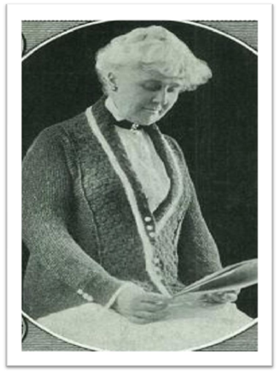 PATTERN #1227 ELDERLY LADIES' KNITTING SWEATER VINTAGE KNITTING