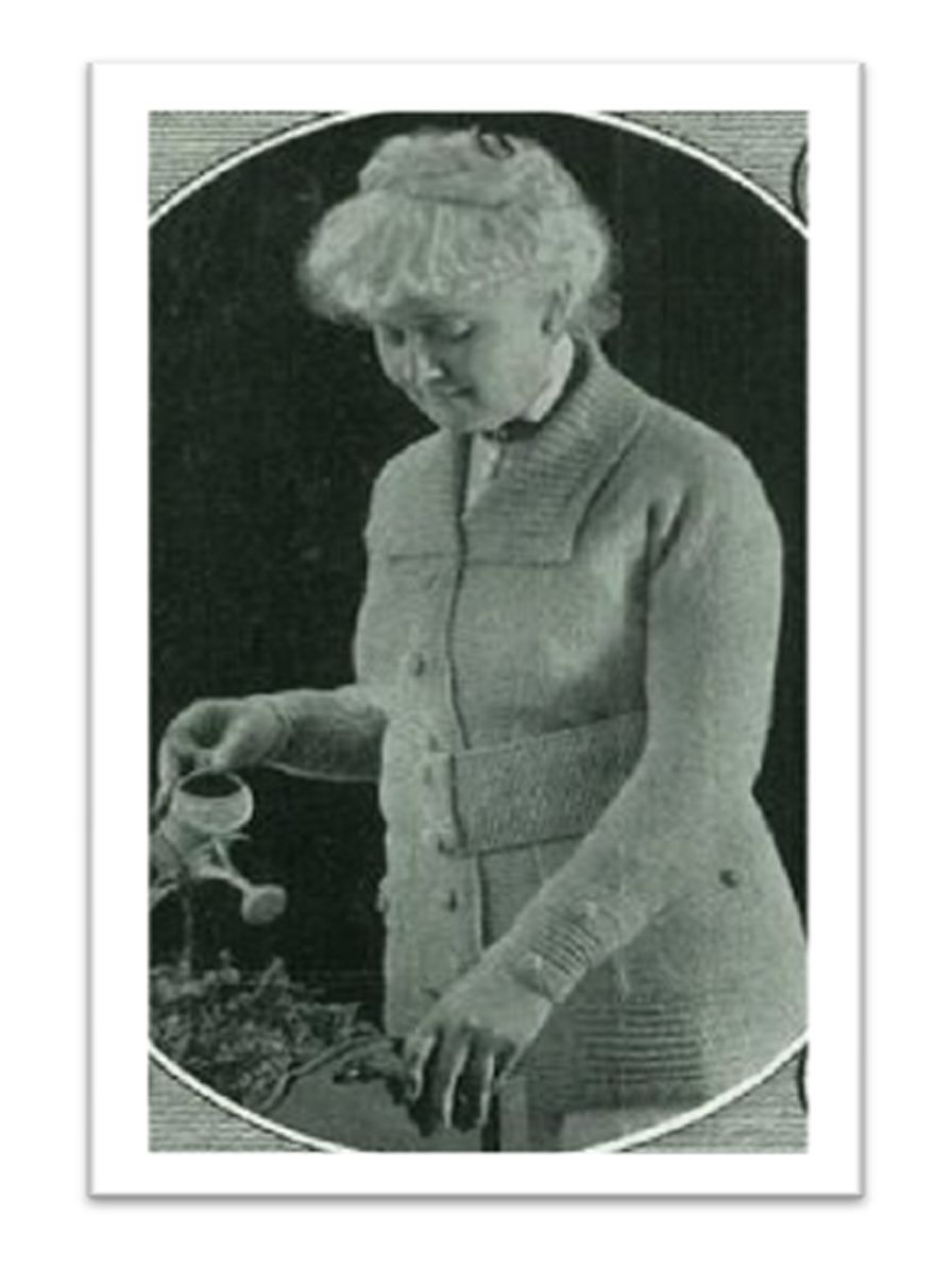 PATTERN #1235 ELDERLY LADIES KNITTING SWEATER VINTAGE KNITTING