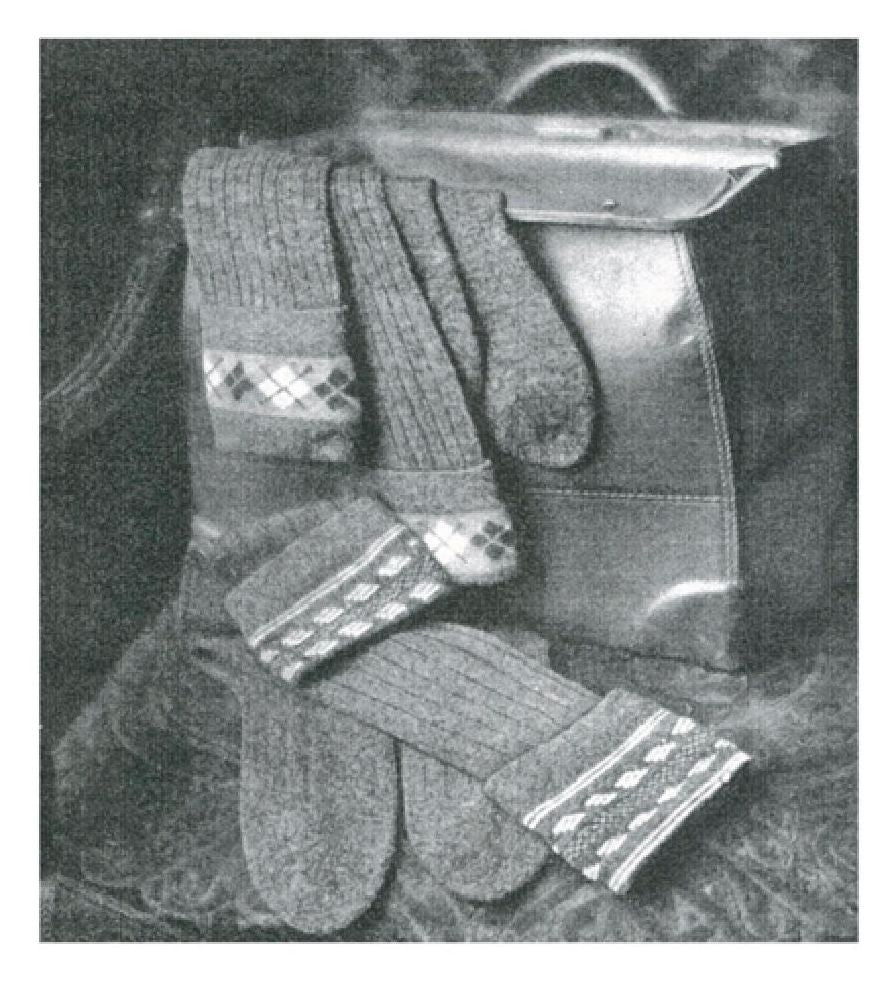 PATTERN #1238 THE DARTMORE AND HALDRON GOLF STOCKINGS VINTAGE KNITTING