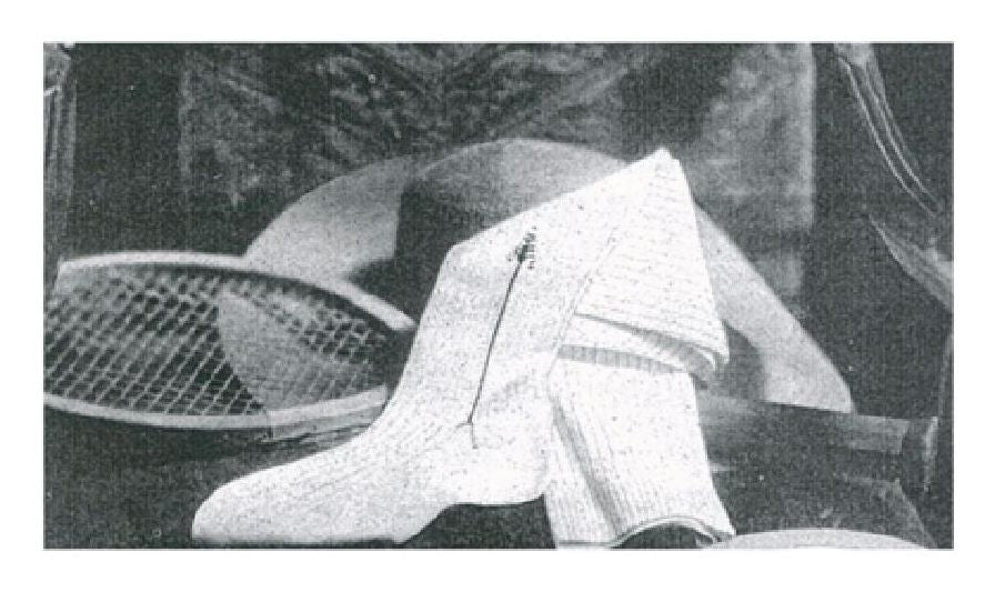 PATTERN #1239 CASINO STOCKING VINTAGE KNITTING