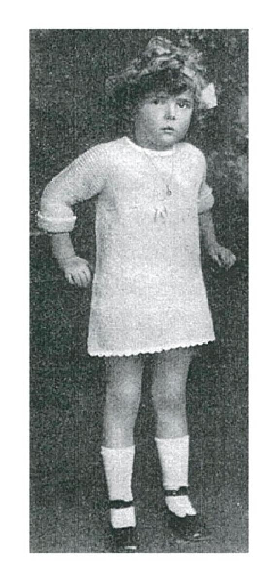 PATTERN #1260 THE FANCHON DRESS VINTAGE KNITTING