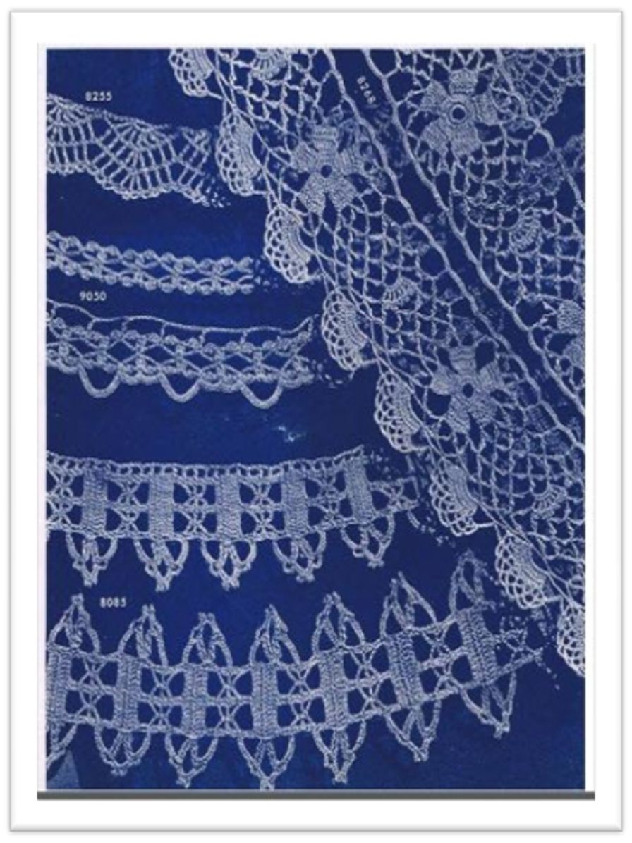 PATTERN #1268 EDGINGS VINTAGE CROCHET