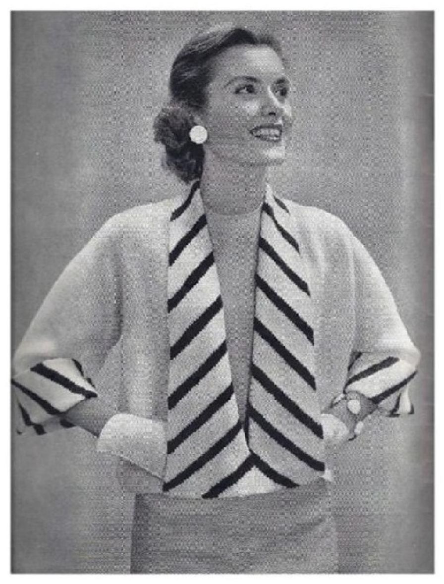 PATTERN #1270 ABBY SWEATER VINTAGE KNITTING