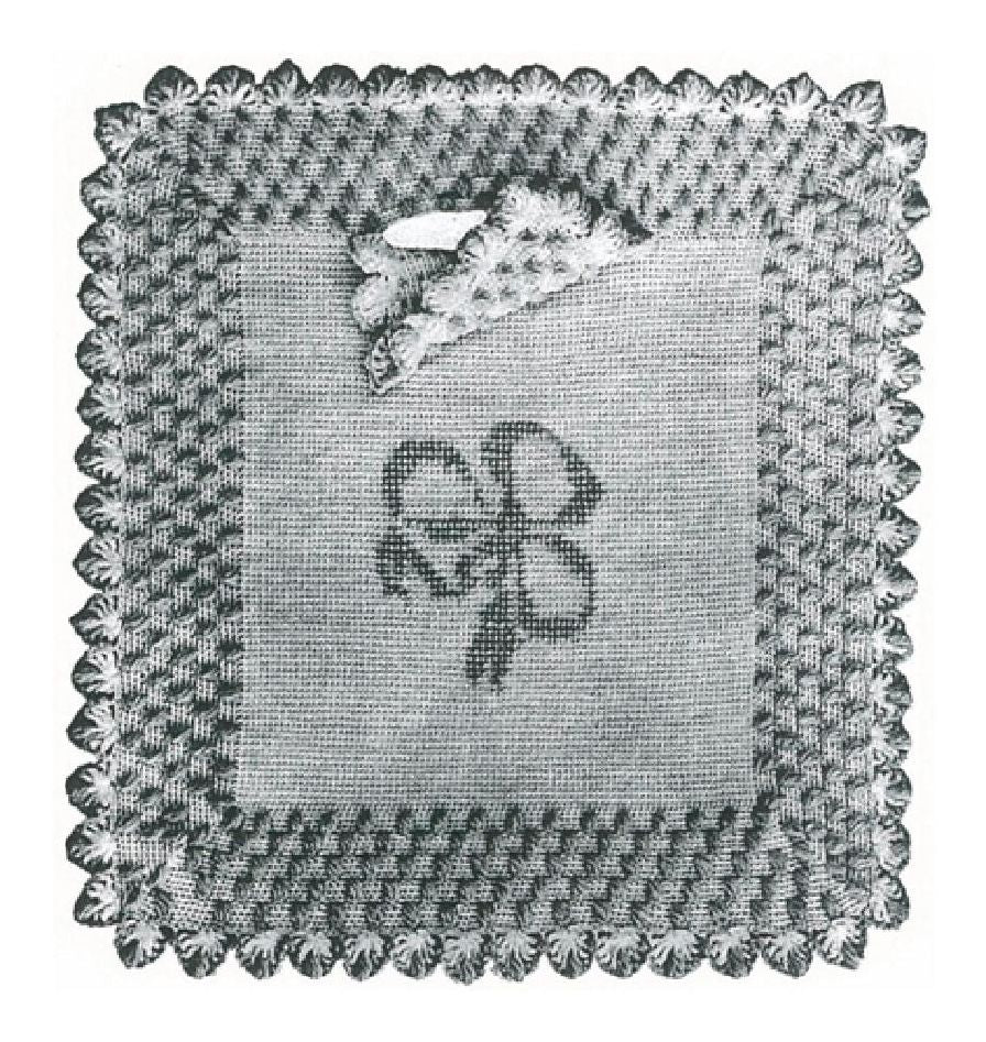 PATTERN #1306 BOW-KNOT AFGHAN VINTAGE CROCHET