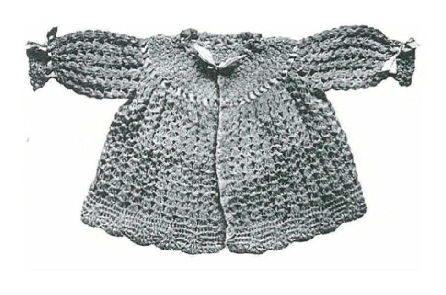 PATTERN #1321 AILEEN SACQUE VINTAGE CROCHET