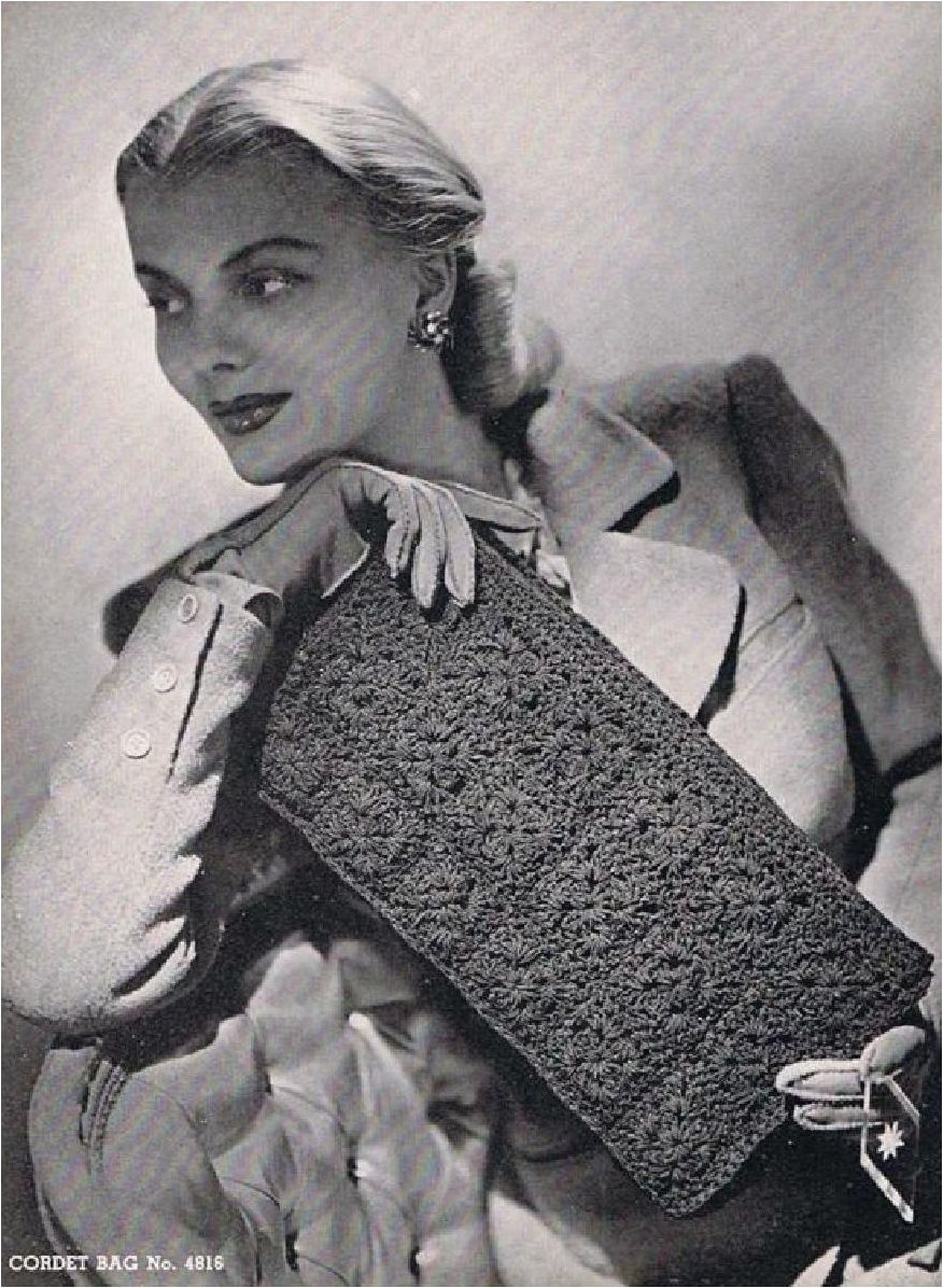 PATTERN #1324 GINA BAG VINTAGE CROCHET