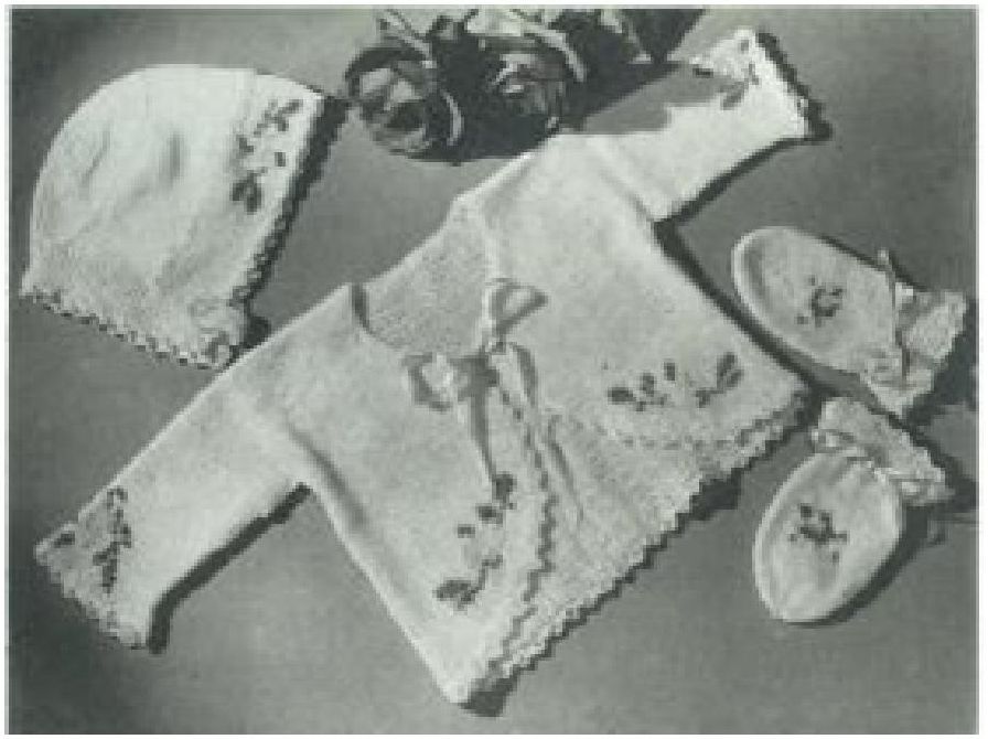 PATTERN #1340 BABY SET VINTAGE KNITTING