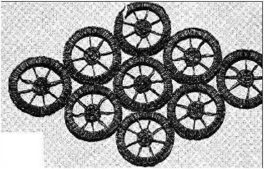 PATTERN #1342 HOT PLATE MAT VINTAGE CROCHET