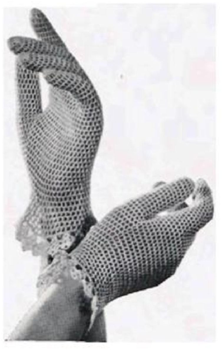 PATTERN #1350 SUMMER GLOVES VINTAGE CROCHET