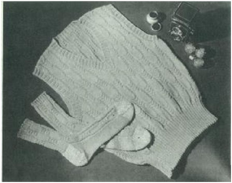 PATTERN #1352 MAN'S SLEEVELESS SLIPON VINTAGE KNITTING