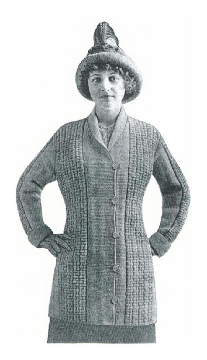 PATTERN #1361 BARNARD SWEATER VINTAGE KNITTING