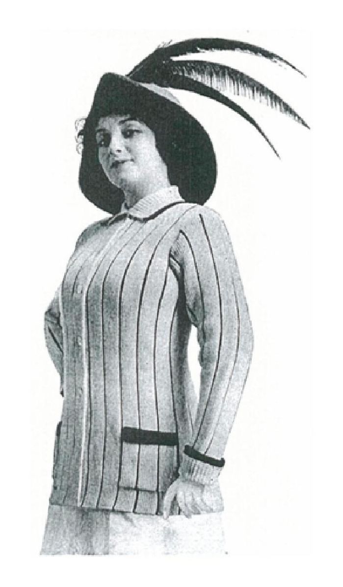 PATTERN #1364 COPENHAGEN SWEATER VINTAGE KNITTING