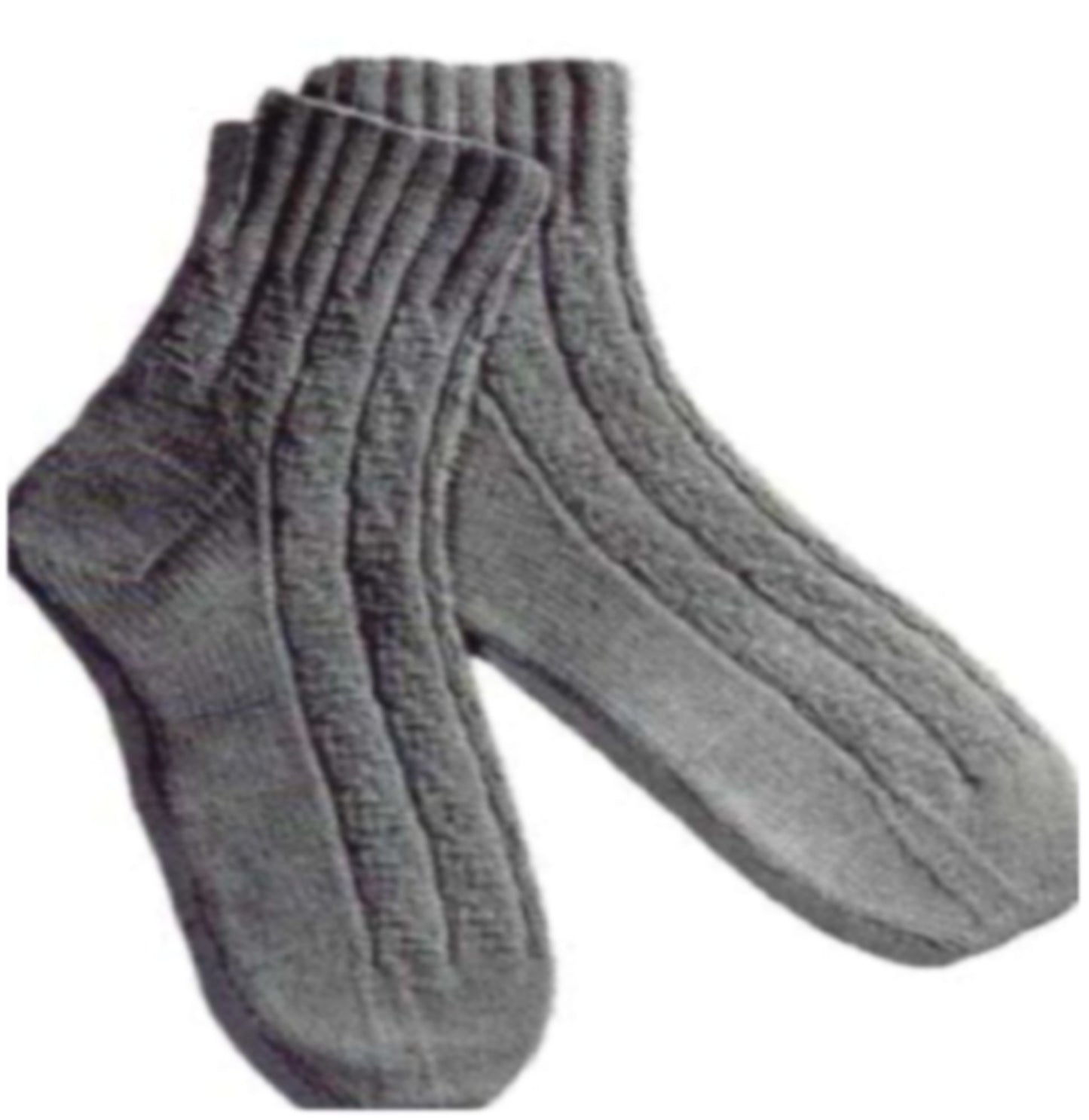 PATTERN #1683 NOVELTY-RIB ANKLET VINTAGE KNITTING
