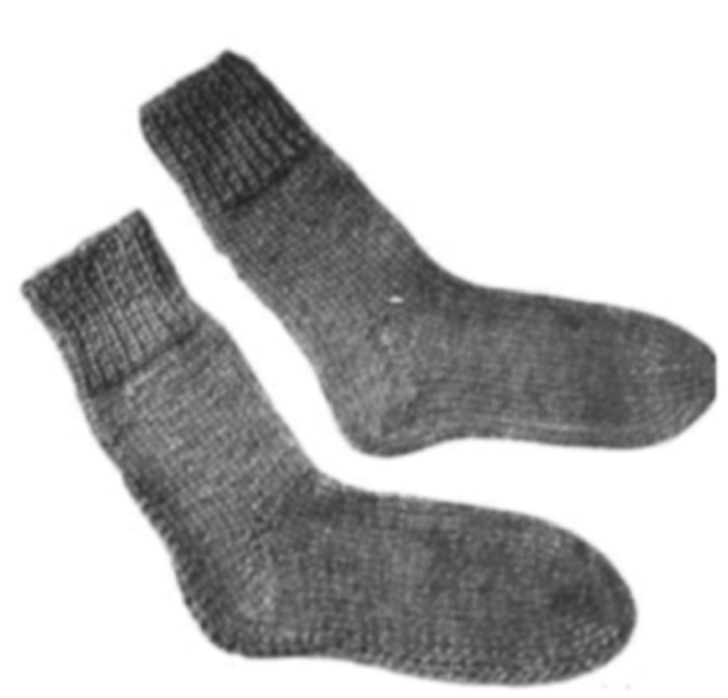 PATTERN #1685 PLAIN SOCKS VINTAGE KNITTING