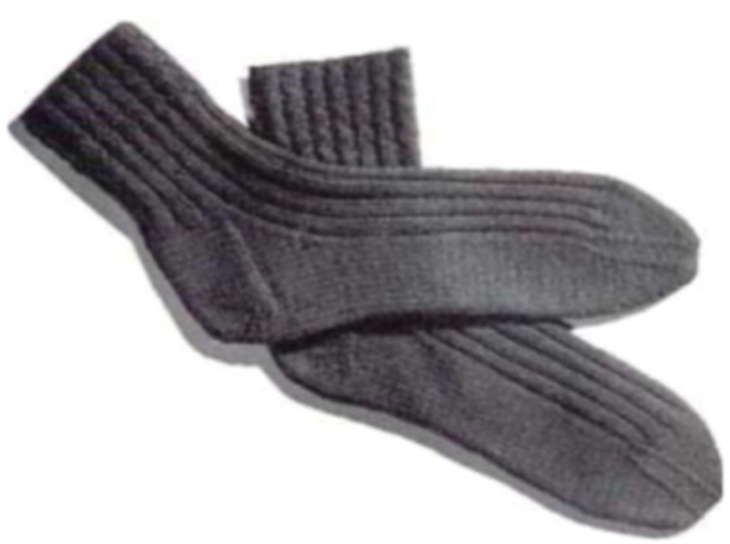 PATTERN #1687 RIBBED ANKLETS VINTAGE KNITTING