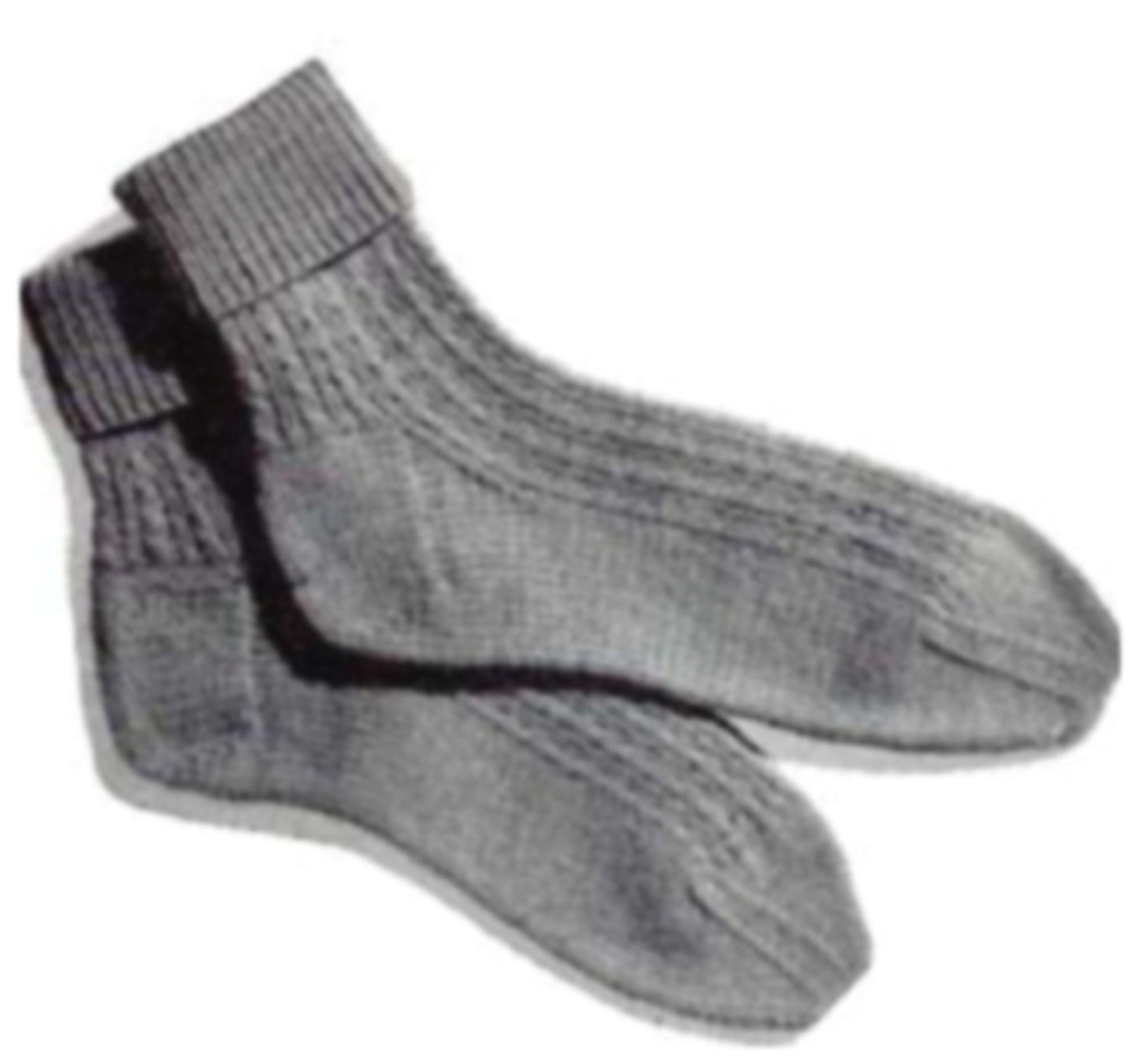 PATTERN #1688 TWISTED-RIB SOCKS VINTAGE KNITTING