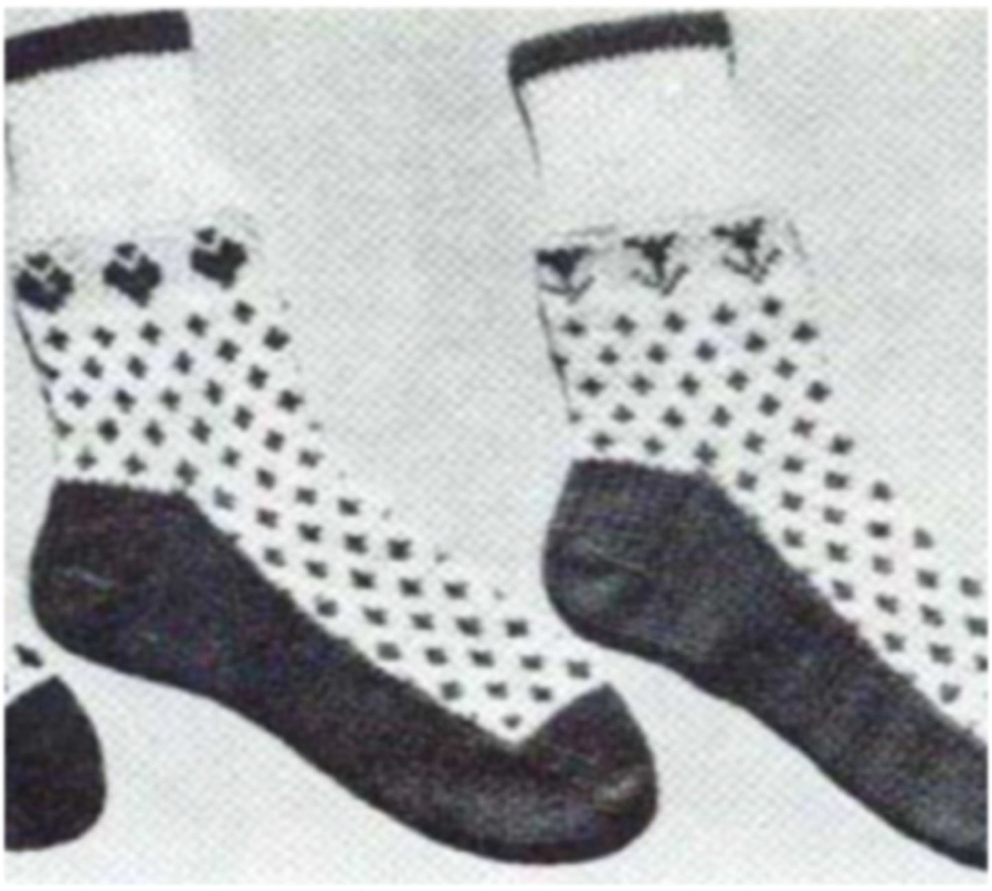 PATTERN #1693 YOUNGSTER'S ALL-OVER DESIGN SOCK VINTAGE KNITTING