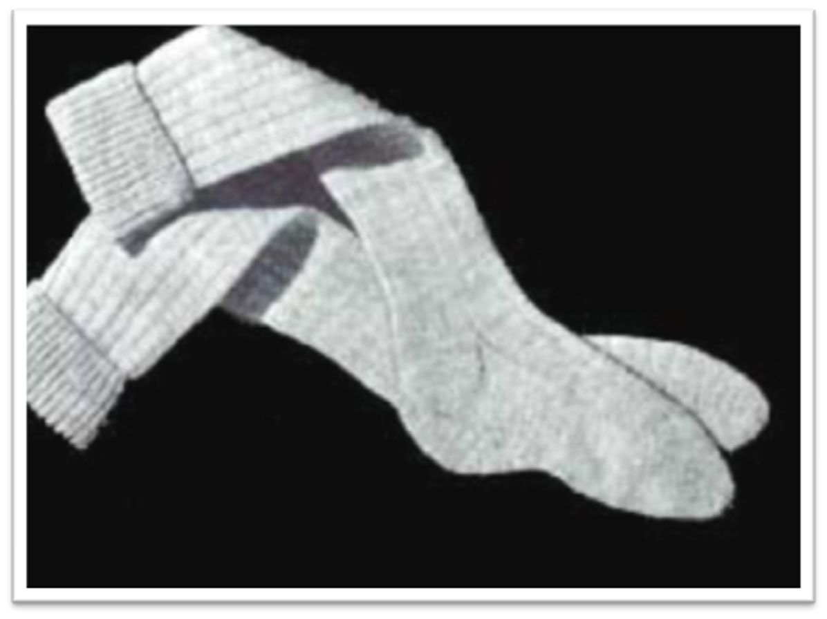 PATTERN #1702 CHILD'S SOCKS VINTAGE KNITTING