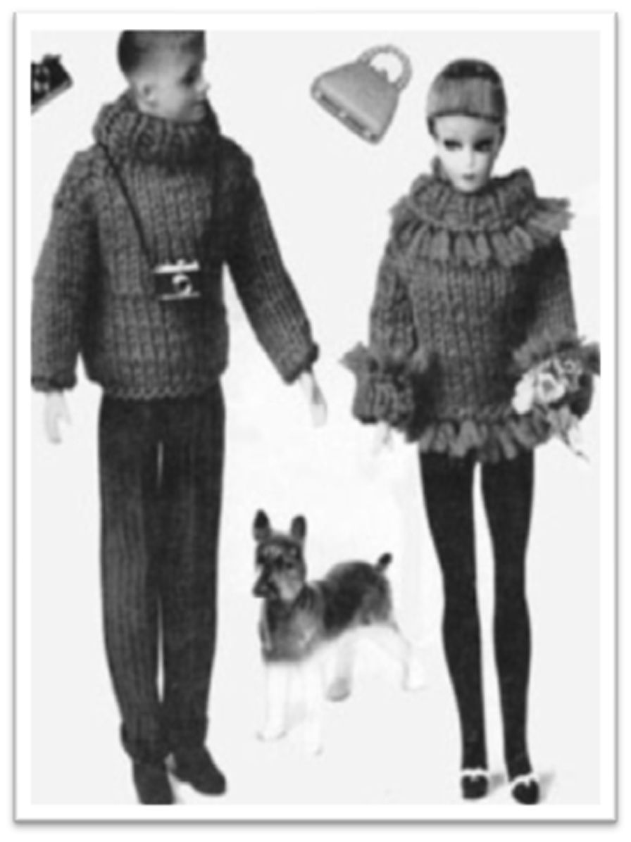 PATTERN #1710 BARBIE BULKY SLIPOVER VINTAGE KNITTING