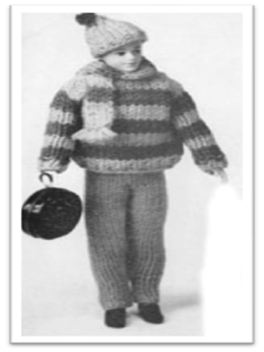 PATTERN #1716 KEN SKATING OUTFIT VINTAGE KNITTING