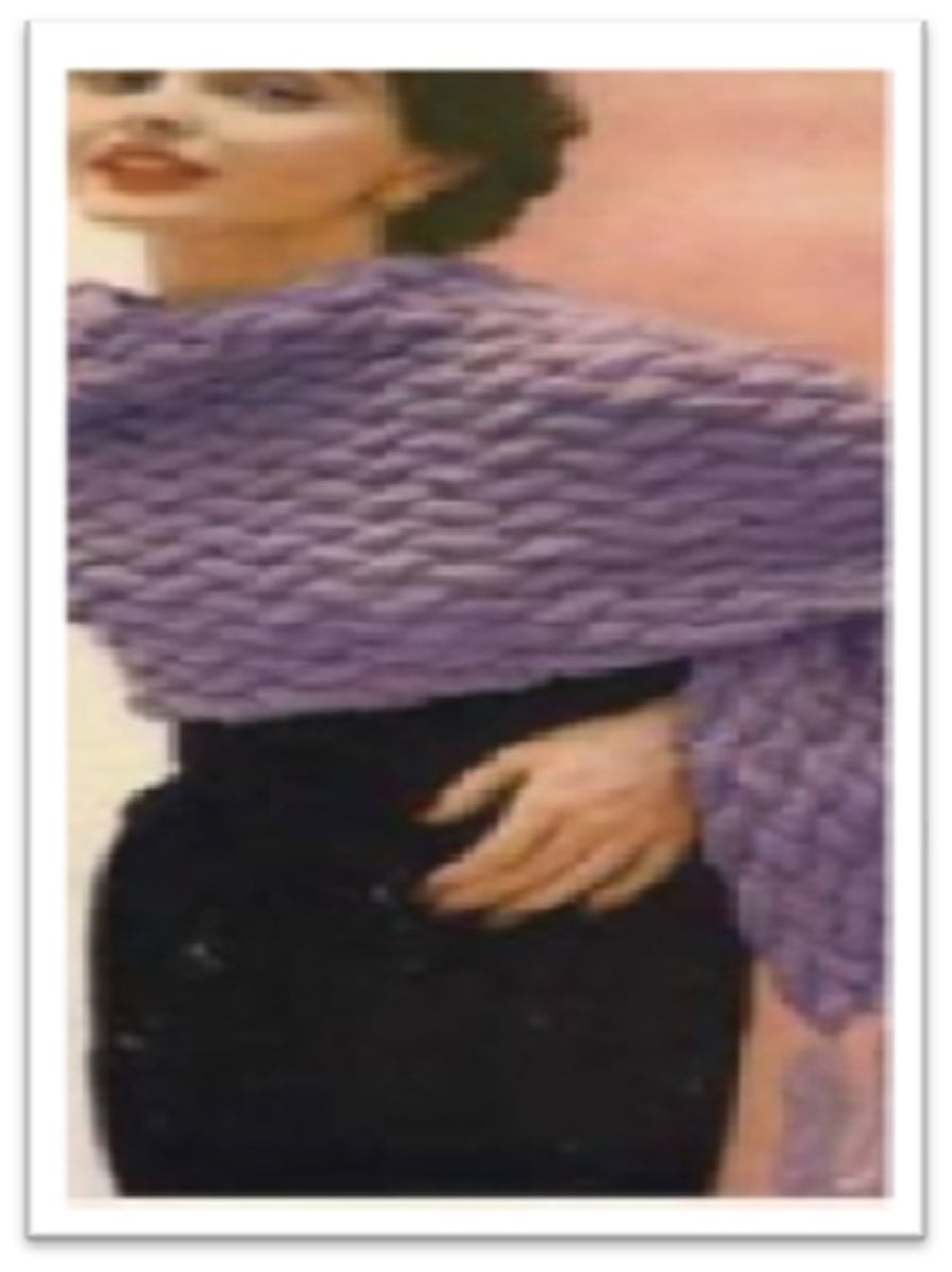 PATTERN #1737 CRESCENDO SHAWL VINTAGE KNITTING