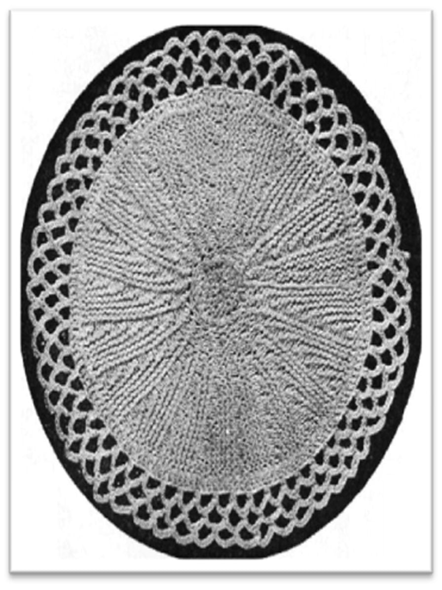 PATTERN #1742 KNITTED TABLE-MATS VINTAGE KNITTING