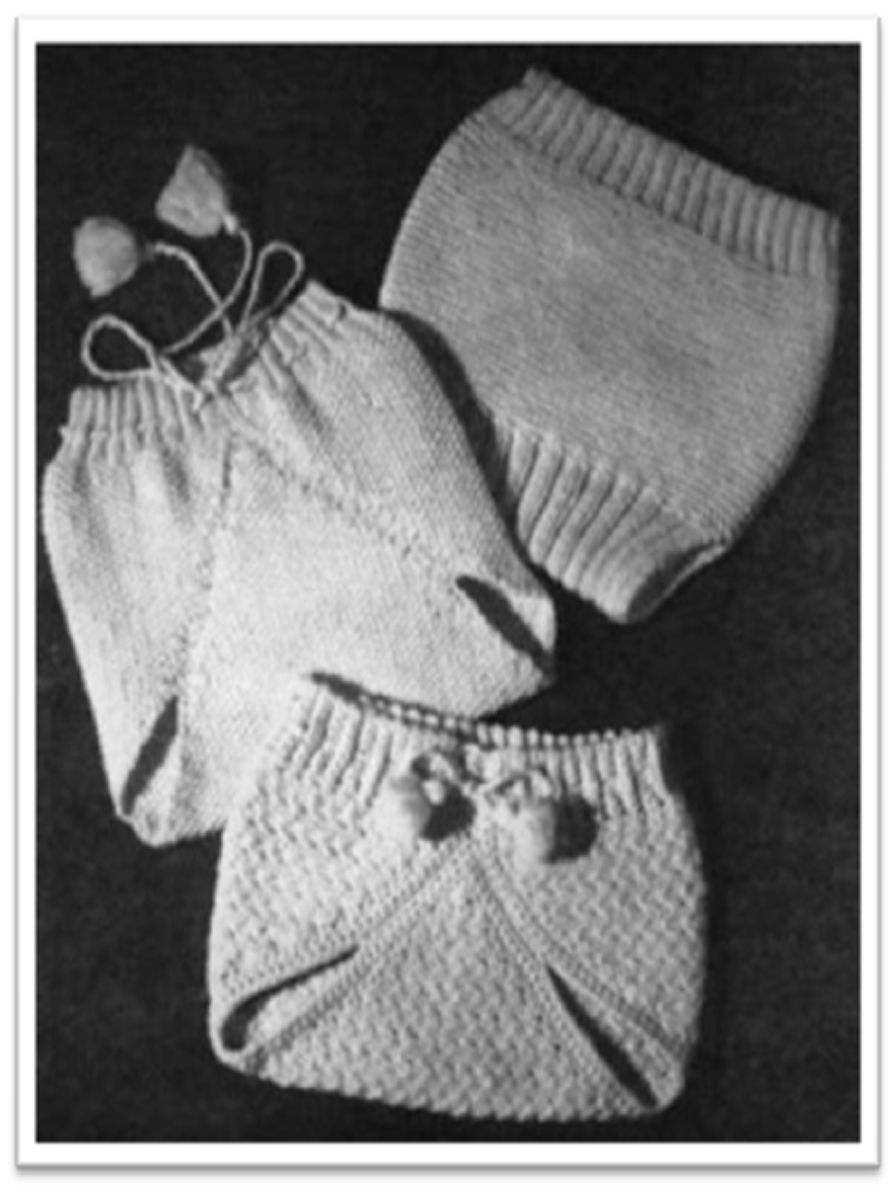 PATTERN #1745 BABY SOAKERS VINTAGE KNITTING