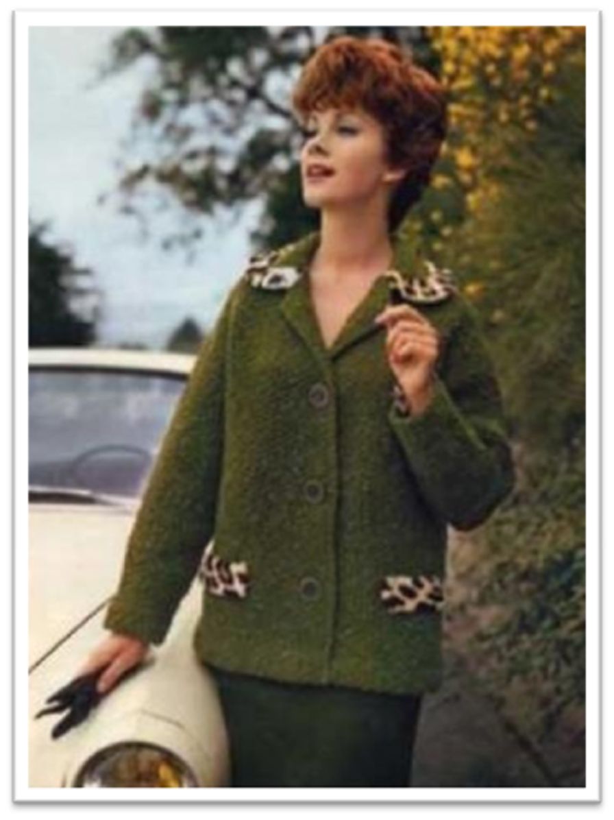 PATTERN #1747 FURRED FOR FASHION VINTAGE KNITTING
