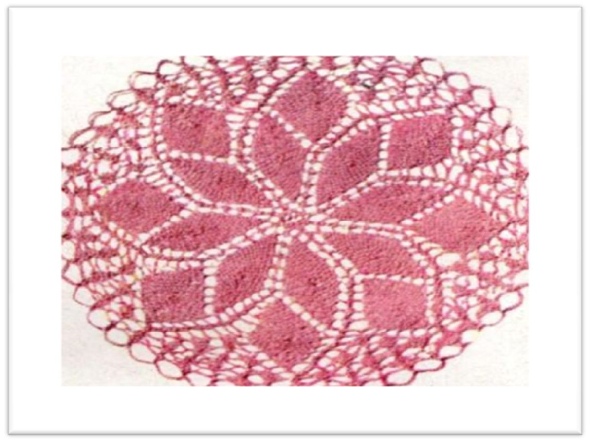 PATTERN #1753 COBWEB MAT VINTAGE KNITTING