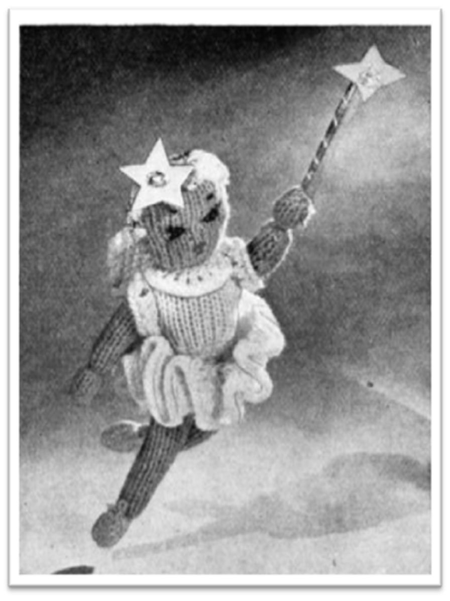 PATTERN #1758 KNITTED FAIRY VINTAGE KNITTING