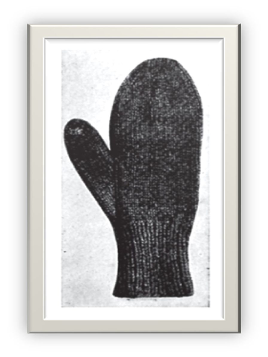 PATTERN #1521 HEAVY MITTENS VINTAGE KNITTING