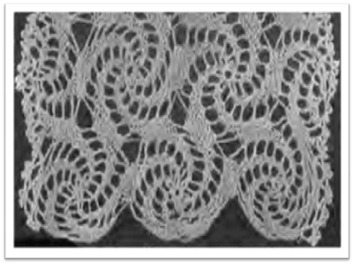 PATTERN #1539 LACY WOOLLEN SCARFS VINTAGE CROCHET