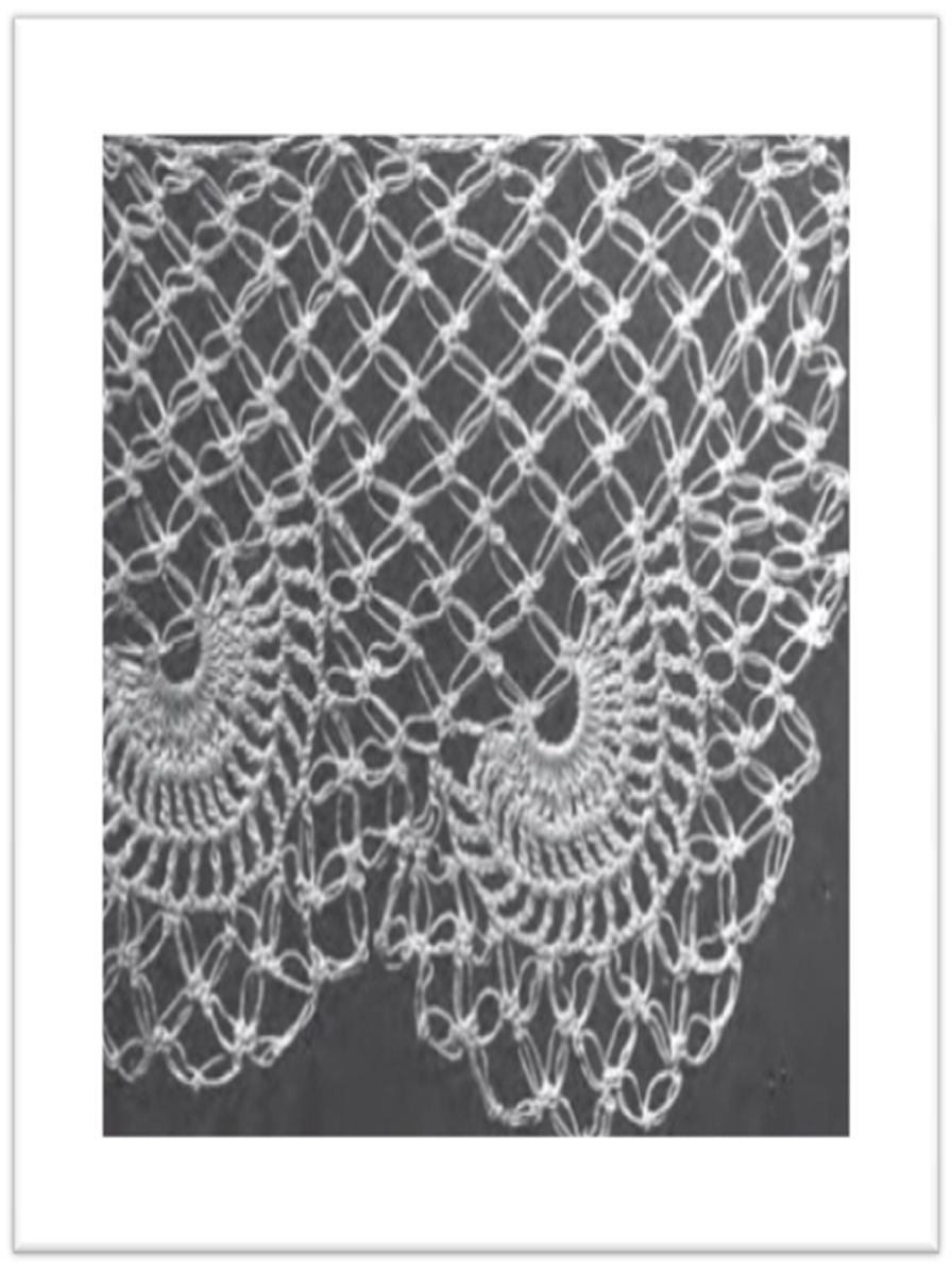 PATTERN #1552 KNOT LACE VINTAGE CROCHET