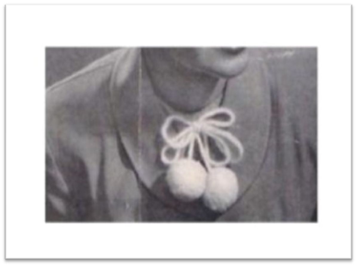 PATTERN #1554 POM POMS VINTAGE CROCHET