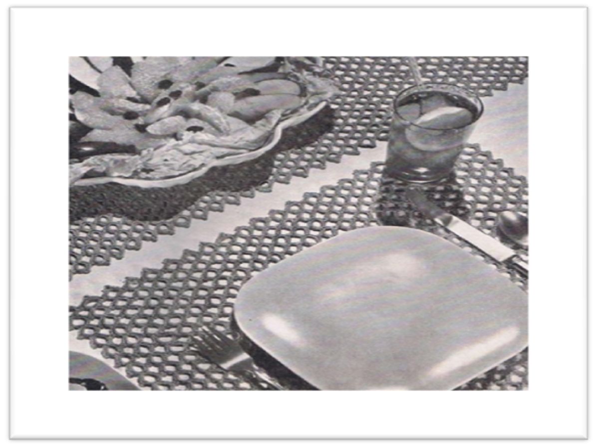 PATTERN #1557 LUNCHEON SET VINTAGE KNITTING