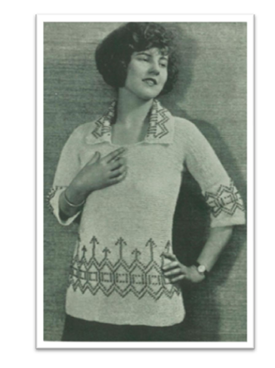 PATTERN #1576 BEADED SLIPOVER VINTAGE KNITTING
