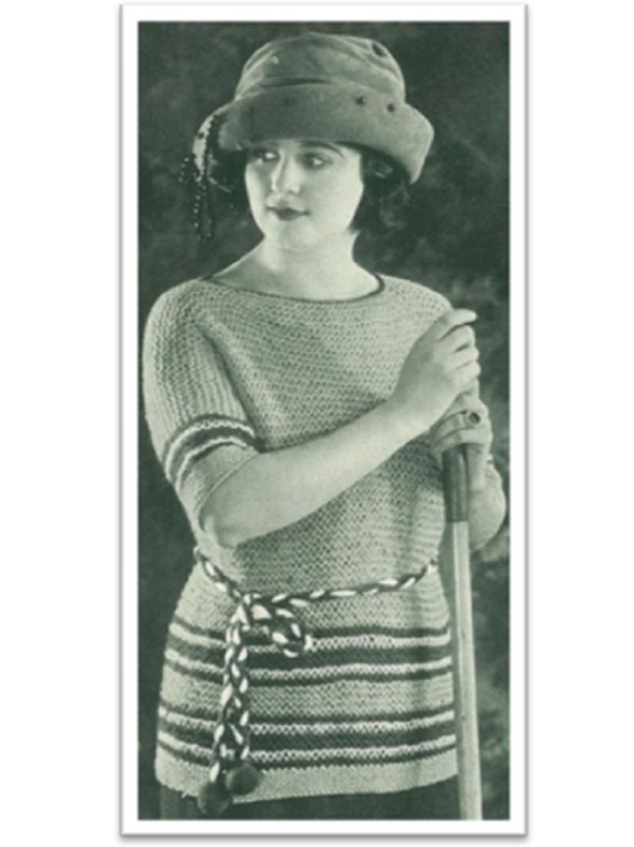 PATTERN #1581 MISSES JERSEY SLIPOVER VINTAGE KNITTING