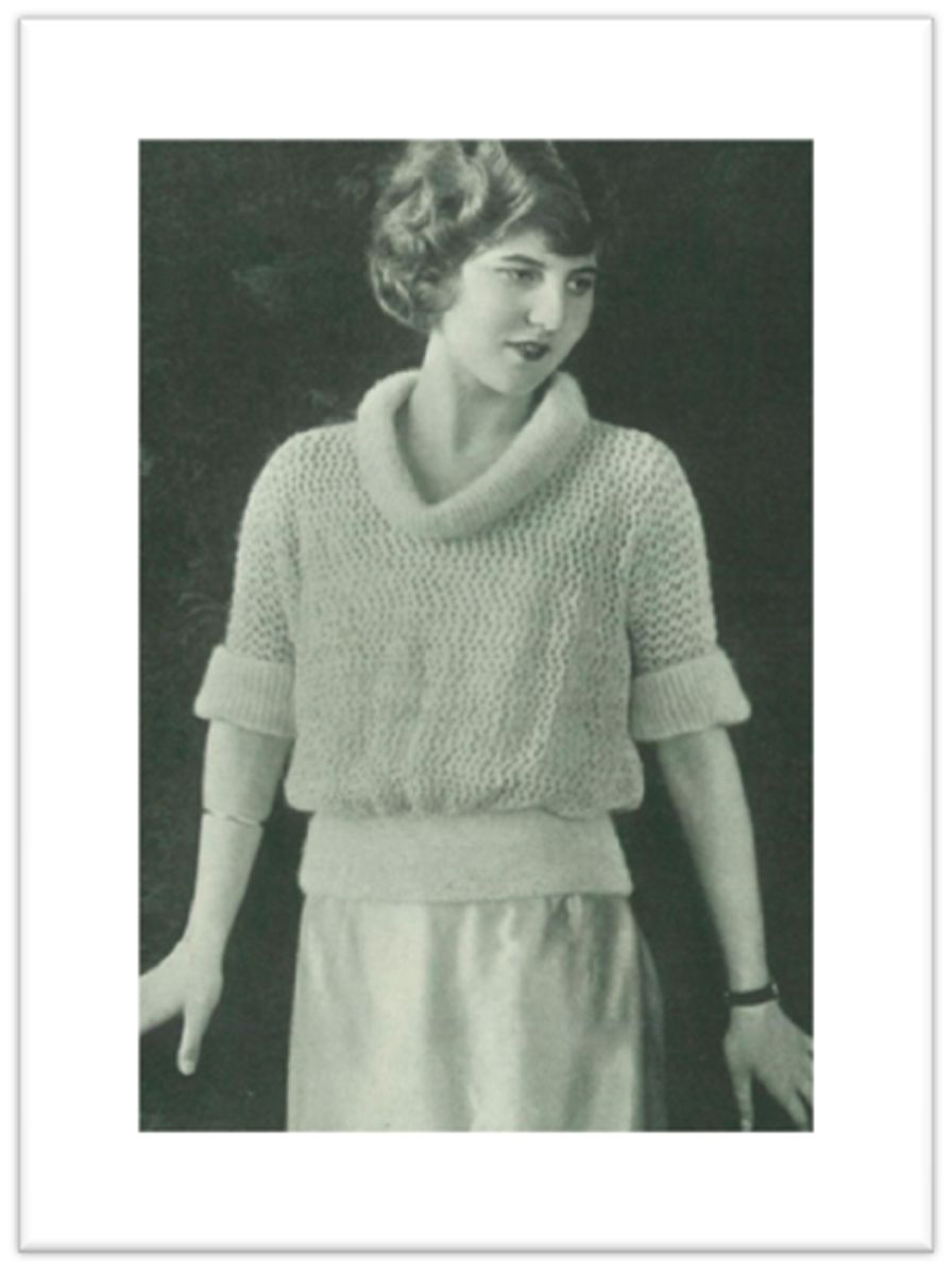 PATTERN #1582 FLOSS SLIP OVER VINTAGE KNITTING