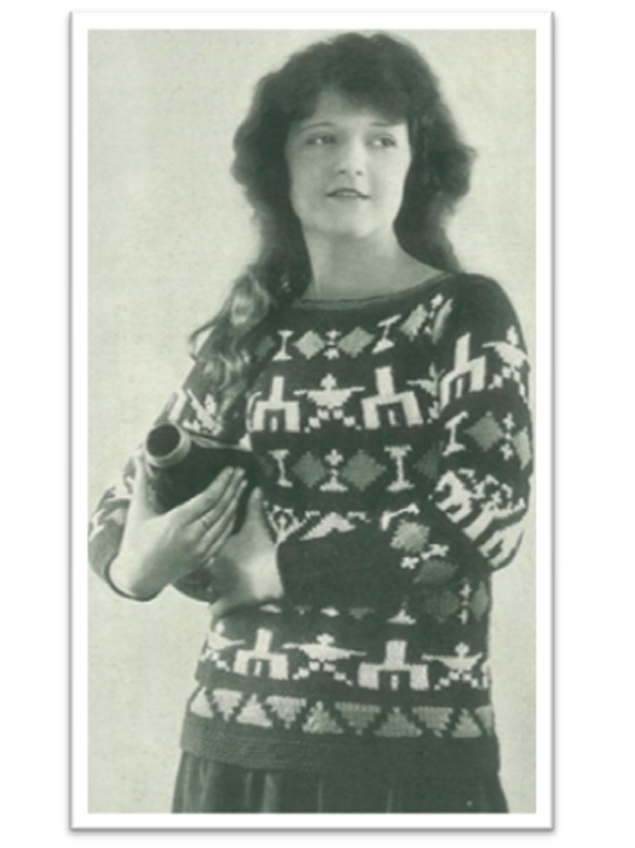 PATTERN #1585 FLOSS SWEATER VINTAGE KNITTING