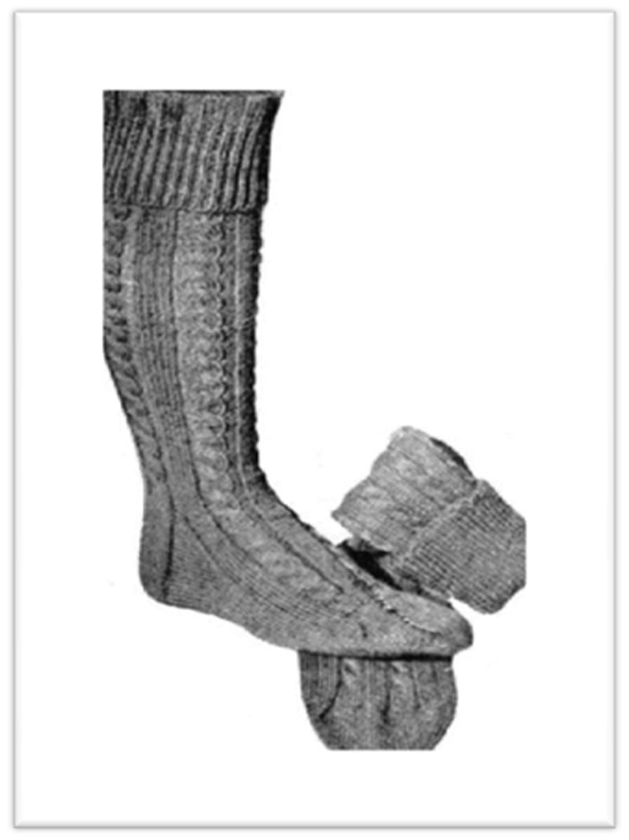 PATTERN #1586 GOLF HOSE VINTAGE KNITTING