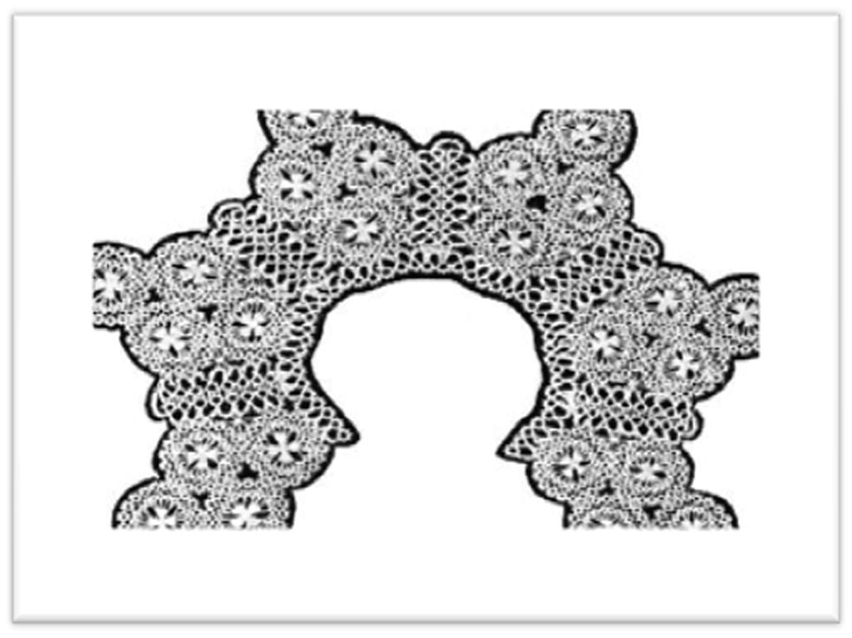 PATTERN #1594 A DAINTY COLLAR VINTAGE CROCHET