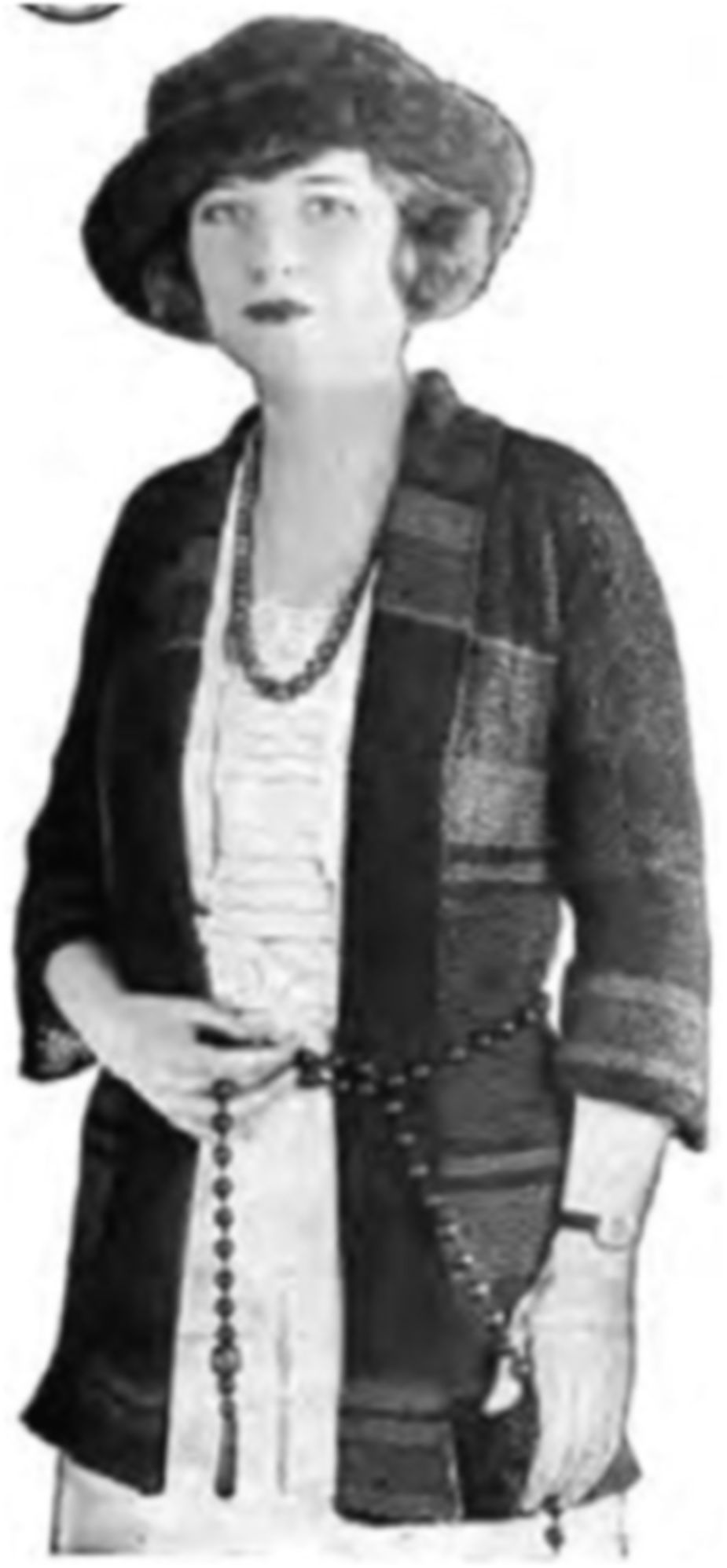 PATTERN #1915 INDIAN STRIPED SILK TUXEDO VINTAGE KNITTING