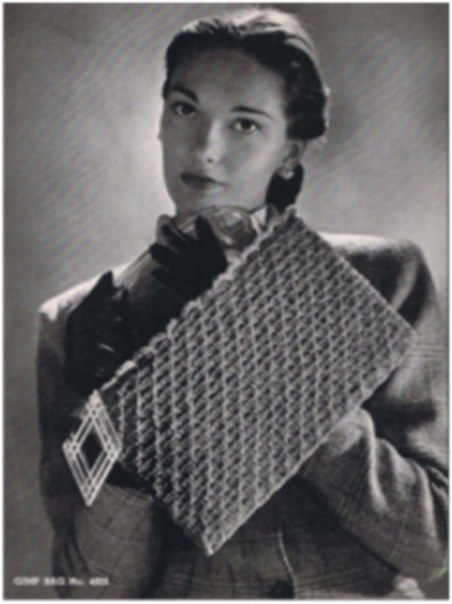 PATTERN #1916 GIMP BAG VINTAGE CROCHET