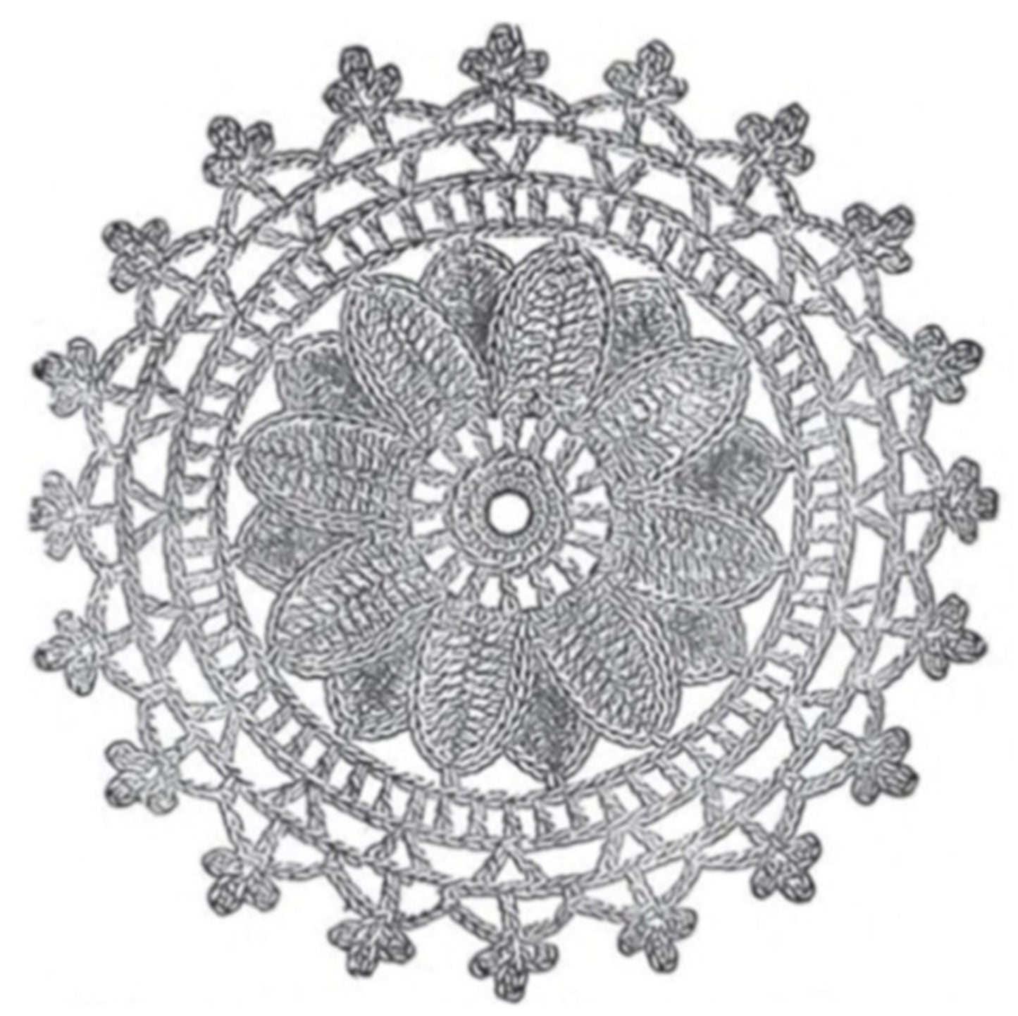 PATTERN #1920 ROSETTE VINTAGE CROCHET